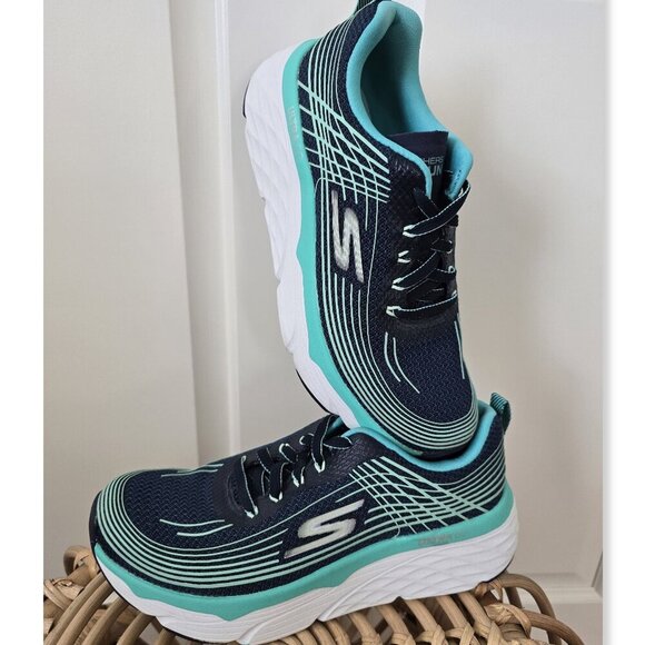 NEW Skechers Ultra Go Run Max Cushion Elite Blue Turquoise Sneakers Women's 7 - Picture 3 of 15